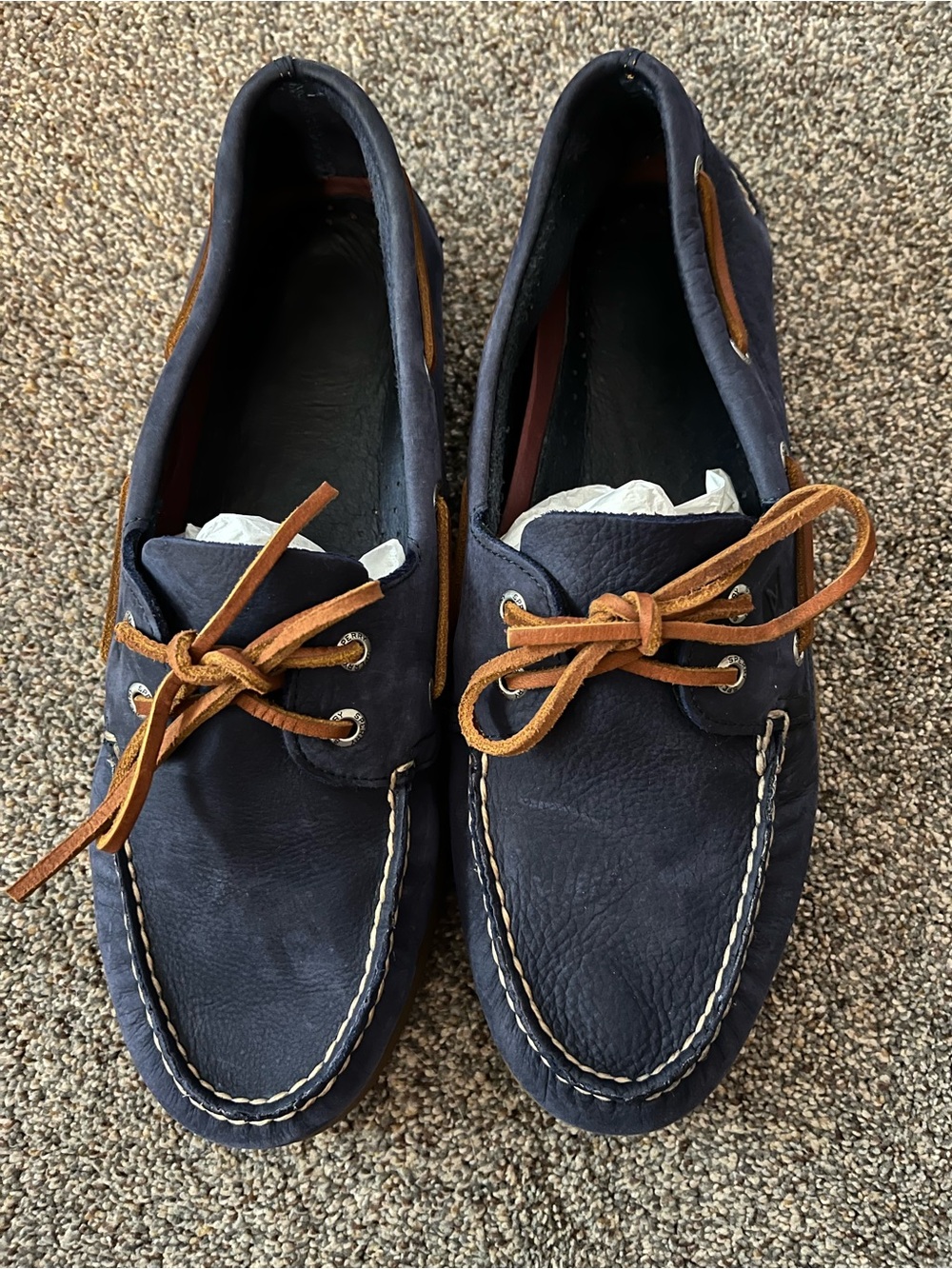 Sperry A/O Sahara Men’s Navy Blue Suede Classic Boat Shoes